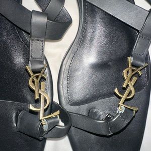 Brand New black logo sandals